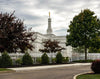 Columbus Temple Cloudy Skies