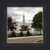 Columbus Temple Cloudy Skies