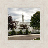 Columbus Temple Cloudy Skies