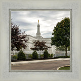 Columbus Temple Cloudy Skies