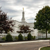 Columbus Temple Cloudy Skies