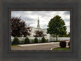 Columbus Temple Cloudy Skies