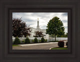 Columbus Temple Cloudy Skies