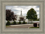 Columbus Temple Cloudy Skies