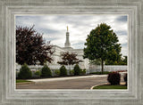 Columbus Temple Cloudy Skies