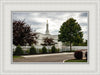 Columbus Temple Cloudy Skies