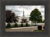 Columbus Temple Cloudy Skies