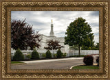 Columbus Temple Cloudy Skies