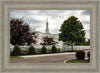 Columbus Temple Cloudy Skies