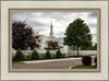 Columbus Temple Cloudy Skies