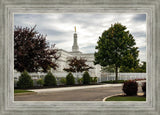 Columbus Temple Cloudy Skies