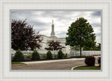 Columbus Temple Cloudy Skies