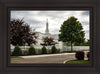 Columbus Temple Cloudy Skies