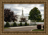 Columbus Temple Cloudy Skies