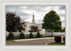 Columbus Temple Cloudy Skies