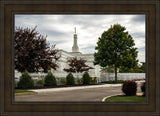 Columbus Temple Cloudy Skies