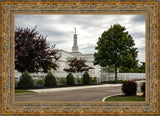 Columbus Temple Cloudy Skies