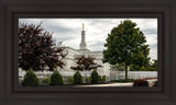 Columbus Temple Cloudy Skies