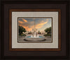 Denver Temple Evening Fountain