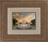 Denver Temple Evening Fountain