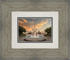 Denver Temple Evening Fountain