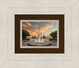 Denver Temple Evening Fountain