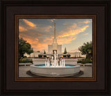 Denver Temple Evening Fountain