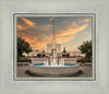 Denver Temple Evening Fountain