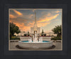 Denver Temple Evening Fountain