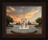 Denver Temple Evening Fountain