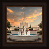 Denver Temple Evening Fountain