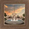 Denver Temple Evening Fountain