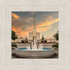 Denver Temple Evening Fountain