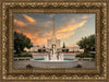 Denver Temple Evening Fountain