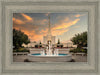 Denver Temple Evening Fountain