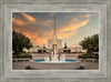 Denver Temple Evening Fountain