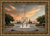 Denver Temple Evening Fountain