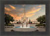 Denver Temple Evening Fountain