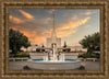 Denver Temple Evening Fountain