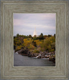 Idaho Falls Temple Colorful Snake River