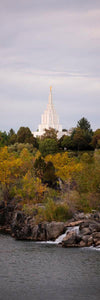 Idaho Falls Temple Colorful Snake River