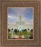 Mount Timpanogos Temple Morning Garden