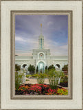 Mount Timpanogos Temple Morning Garden