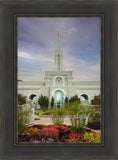 Mount Timpanogos Temple Morning Garden