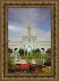 Mount Timpanogos Temple Morning Garden