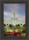 Mount Timpanogos Temple Morning Garden