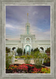 Mount Timpanogos Temple Morning Garden