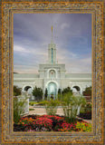 Mount Timpanogos Temple Morning Garden