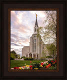 Boston Temple Spring Tulips