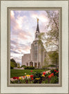 Boston Temple Spring Tulips